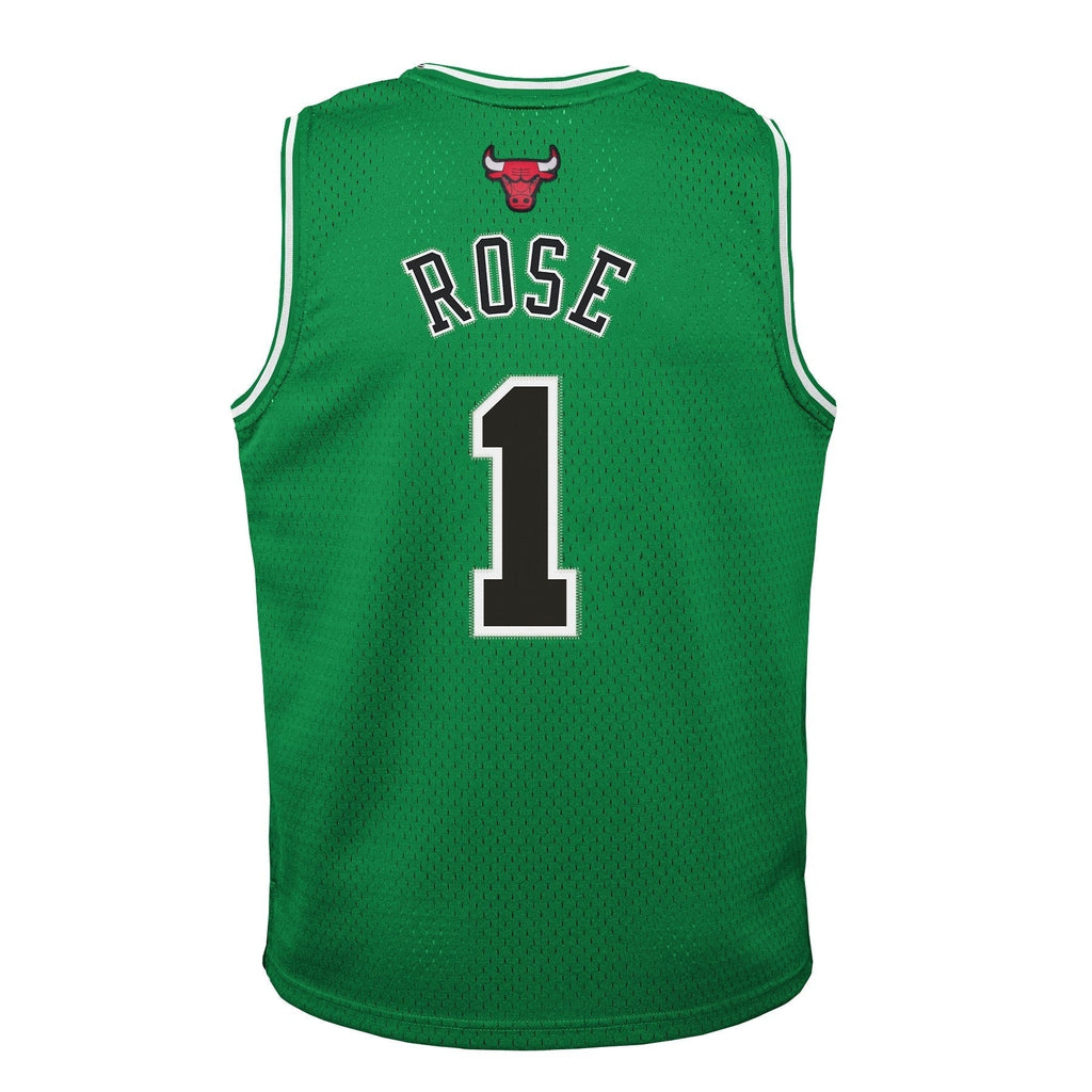 Chicago Bulls Derrick Rose Mitchell & Ness Kelly Green St. Patricks Day Hardwood Classics Swingman Jersey - image 3