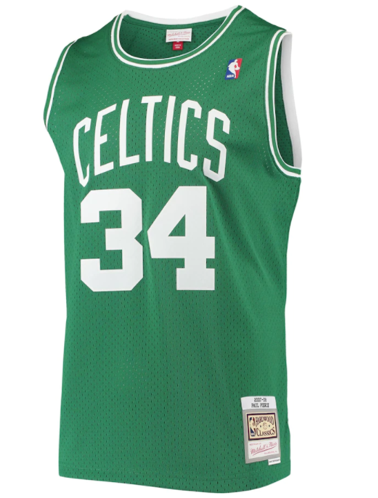 Paul Pierce Boston Celtics 2007-08 Mitchell & Ness Green Basketball Jersey - image 2