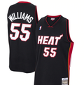 Miami Heat Jason Williams 2005-06 Mitchell & Ness Black/Red Basketball Jersey - image 1