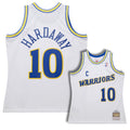 Golden State Warriors Tim Hardaway White 1990/91 Hardwood Classics Swingman Jersey - image 1