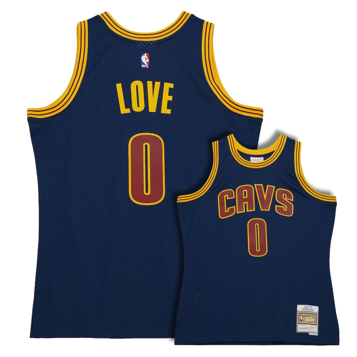 Cleveland Cavaliers Kevin Love Navy 2015-16 Hardwood Classics Swingman Jersey - image 1