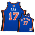New York Knicks Jeremy Lin Royal 2011-12 Hardwood Classics Swingman Jersey - image 1