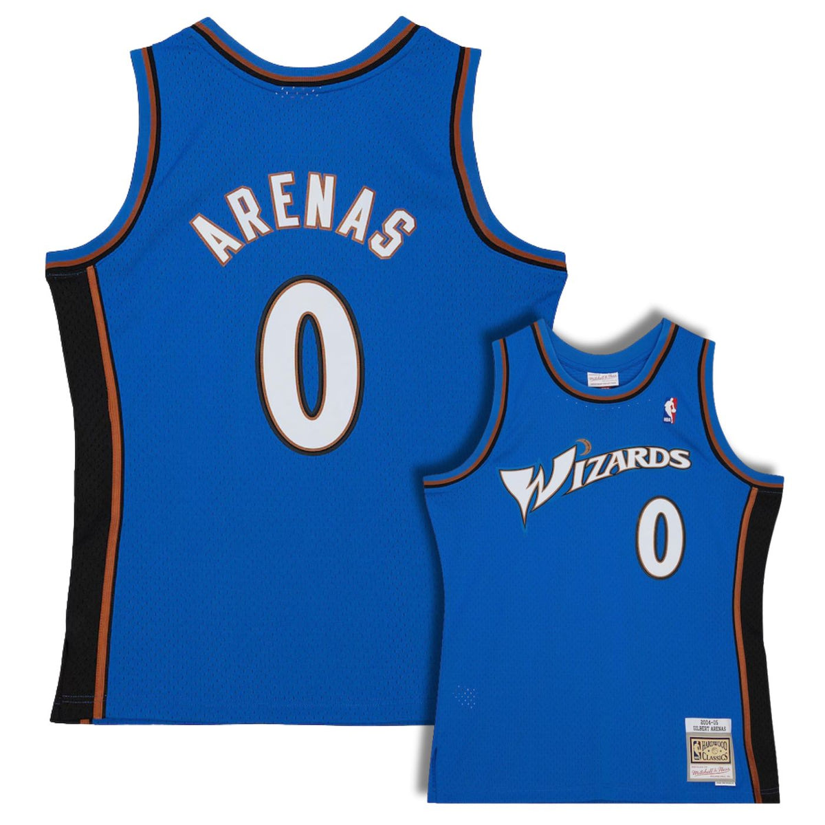 Washington Wizards Gilbert Arenas Blue 2004-05 Hardwood Classics Swingman Jersey - image 1