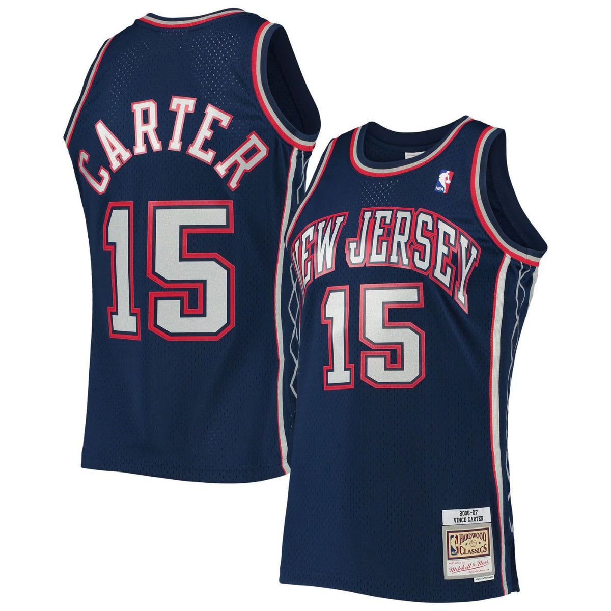 New Jersey Nets Vince Carter Navy 2006-07 Hardwood Classics Swingman Jersey - image 1