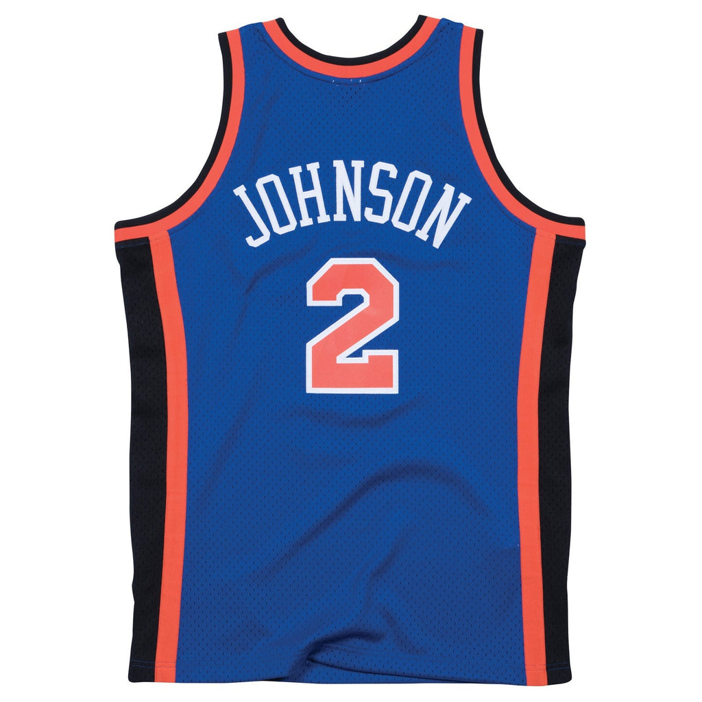 Mitchell & Ness Knicks 1998 Larry Johnson Road Jersey - image 1