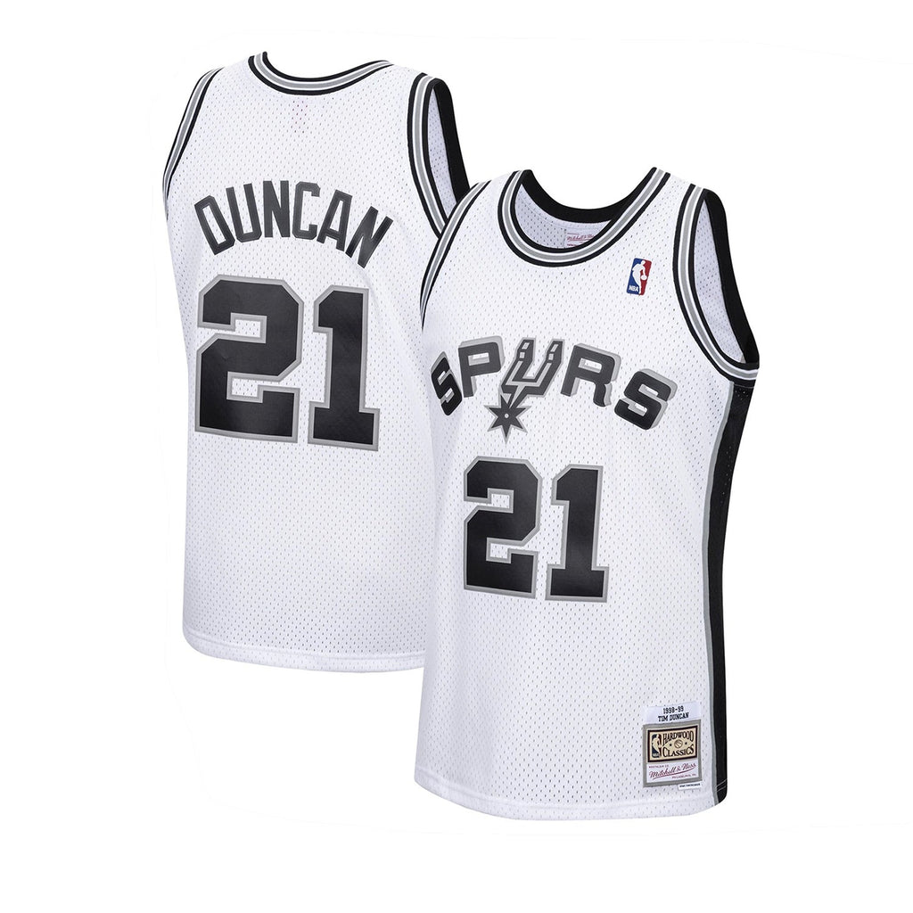 San Antonio Spurs Swingman Jersey Tim Duncan 1998 99 | Stitched Jersey RTJS 11876 - image 1