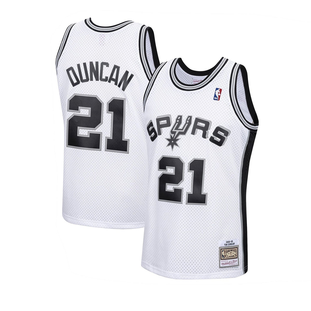 San Antonio Spurs Swingman Jersey Tim Duncan 1998 99 | Stitched Jersey RTJS 11876 - image 1