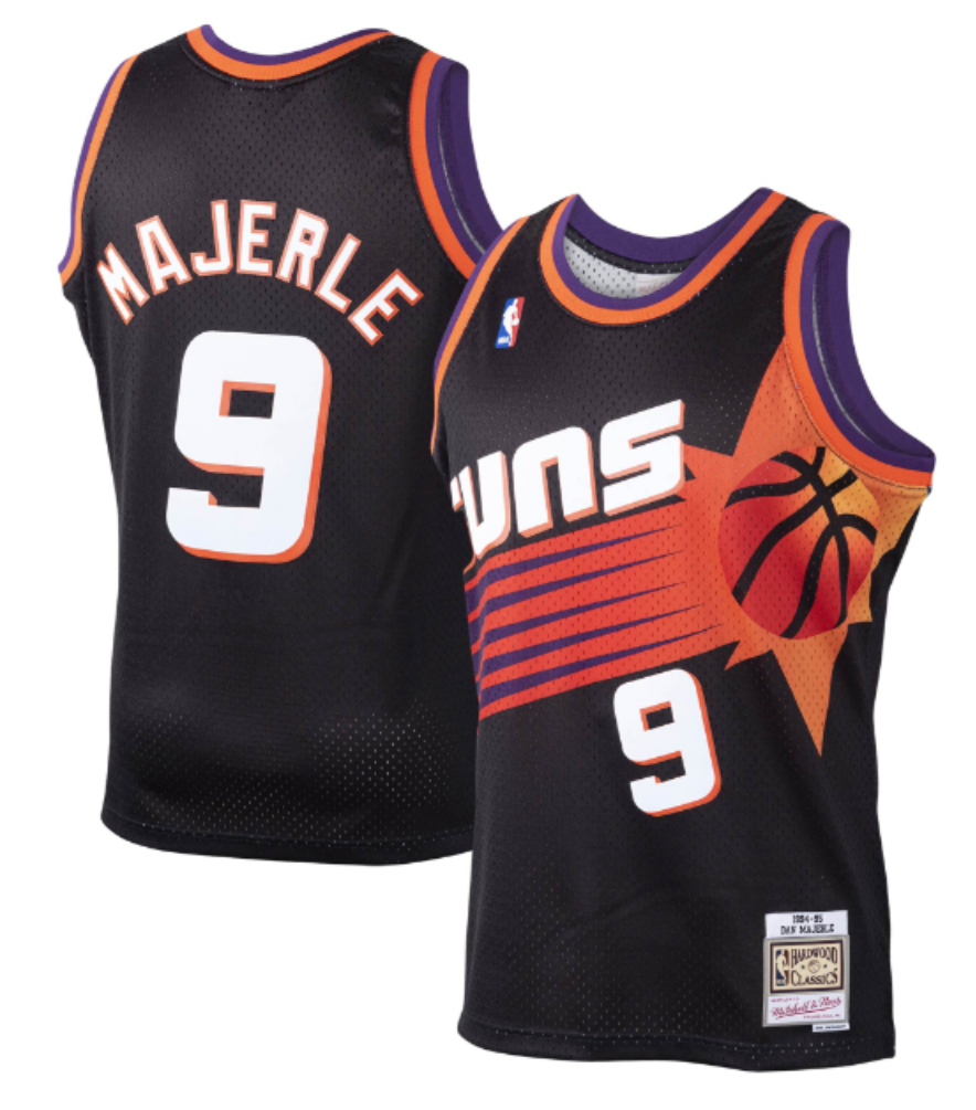 Men's Phoenix Suns Dan Marjerle Mitchell & Ness Black Hardwood Classics Swingman Jersey - image 1