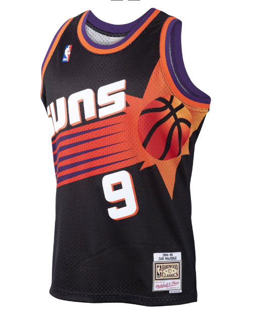 Men's Phoenix Suns Dan Marjerle Mitchell & Ness Black Hardwood Classics Swingman Jersey - image 2
