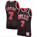 Men's Chicago Bulls Toni Kukoc Mitchell & Ness Black 1995-96 Hardwood Classics Swingman Player Jersey - image 1