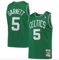Men's Boston Celtics Kevin Garnett Mitchell & Ness Kelly Green Hardwood Classics 2007-08 Swingman Jersey - image 1