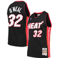 Men's Miami Heat Shaquille O'Neal Mitchell & Ness Black 2005-06 Hardwood Classics Swingman Jersey - image 1