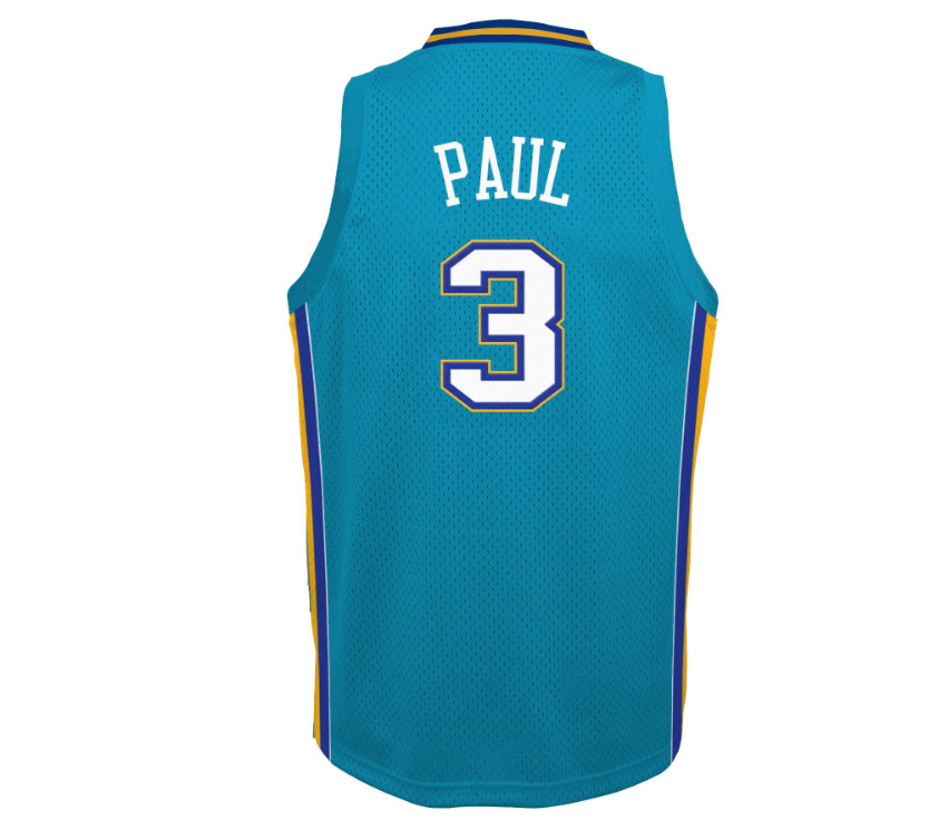 Chris Paul New Orleans Hornets Mitchell & Ness Teal 2005-06 Hardwood Classics Swingman Jersey - image 3