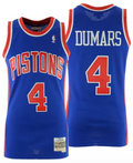 Men's Joe Dumars Detroit Pistons Mitchell & Ness Blue 1988-89 Hardwood Classics Swingman Jersey - image 1