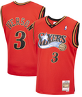 Men's Philadelphia 76ers Allen Iverson Mitchell & Ness Hardwood Classics Reload 2.0 Swingman Jersey - Red - image 1