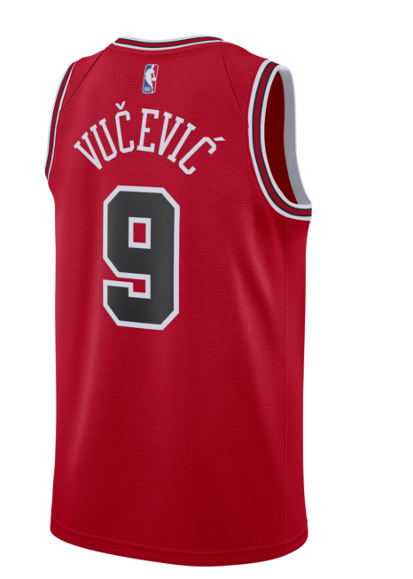 Chicago Bulls Nikola Vucevic Red Nike Swingman Icon Jersey - image 3