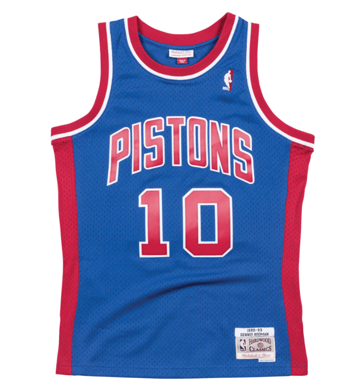 Men's Detroit Pistons Dennis Rodman 1988-89 Mitchell & Ness NBA Men's Hardwood Classic Swingman Jersey - image 2