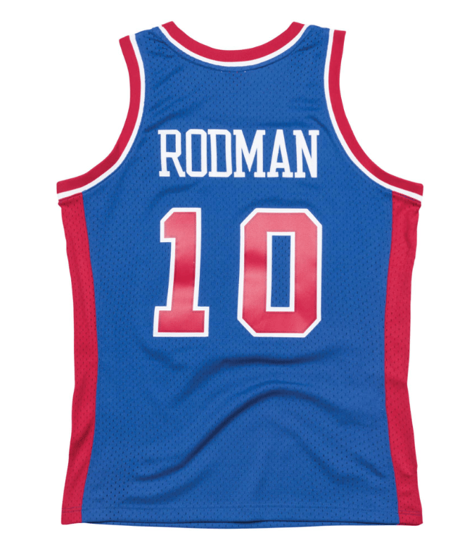 Men's Detroit Pistons Dennis Rodman 1988-89 Mitchell & Ness NBA Men's Hardwood Classic Swingman Jersey - image 3