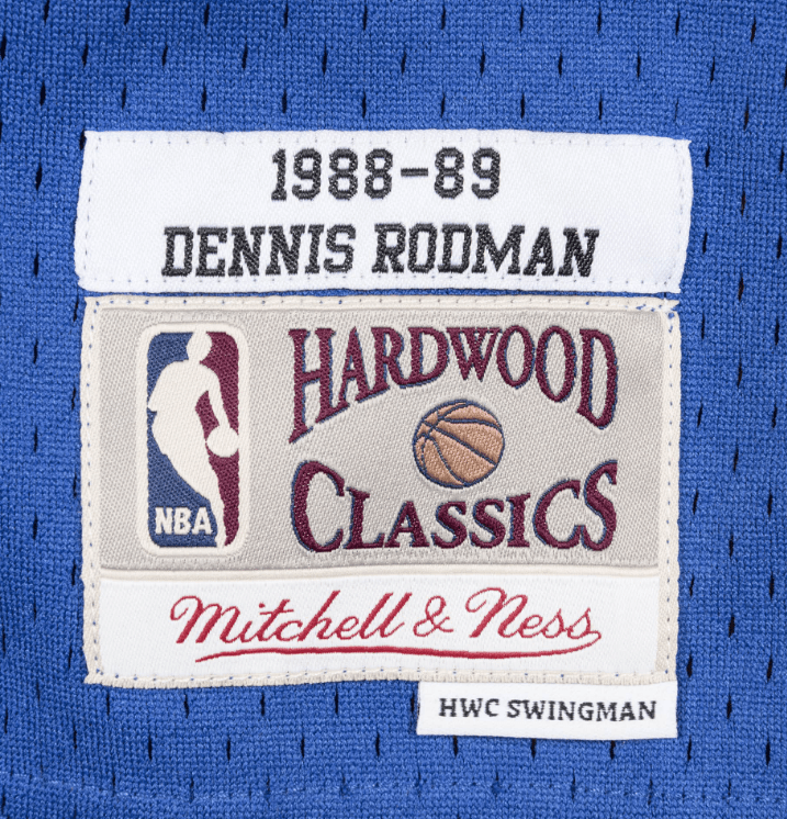 Men's Detroit Pistons Dennis Rodman 1988-89 Mitchell & Ness NBA Men's Hardwood Classic Swingman Jersey - image 4