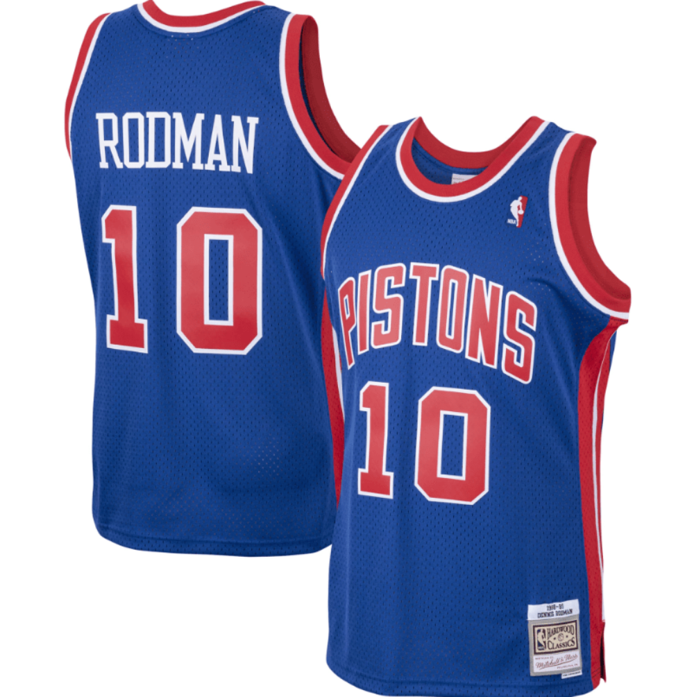 Men's Detroit Pistons Dennis Rodman 1988-89 Mitchell & Ness NBA Men's Hardwood Classic Swingman Jersey - image 1