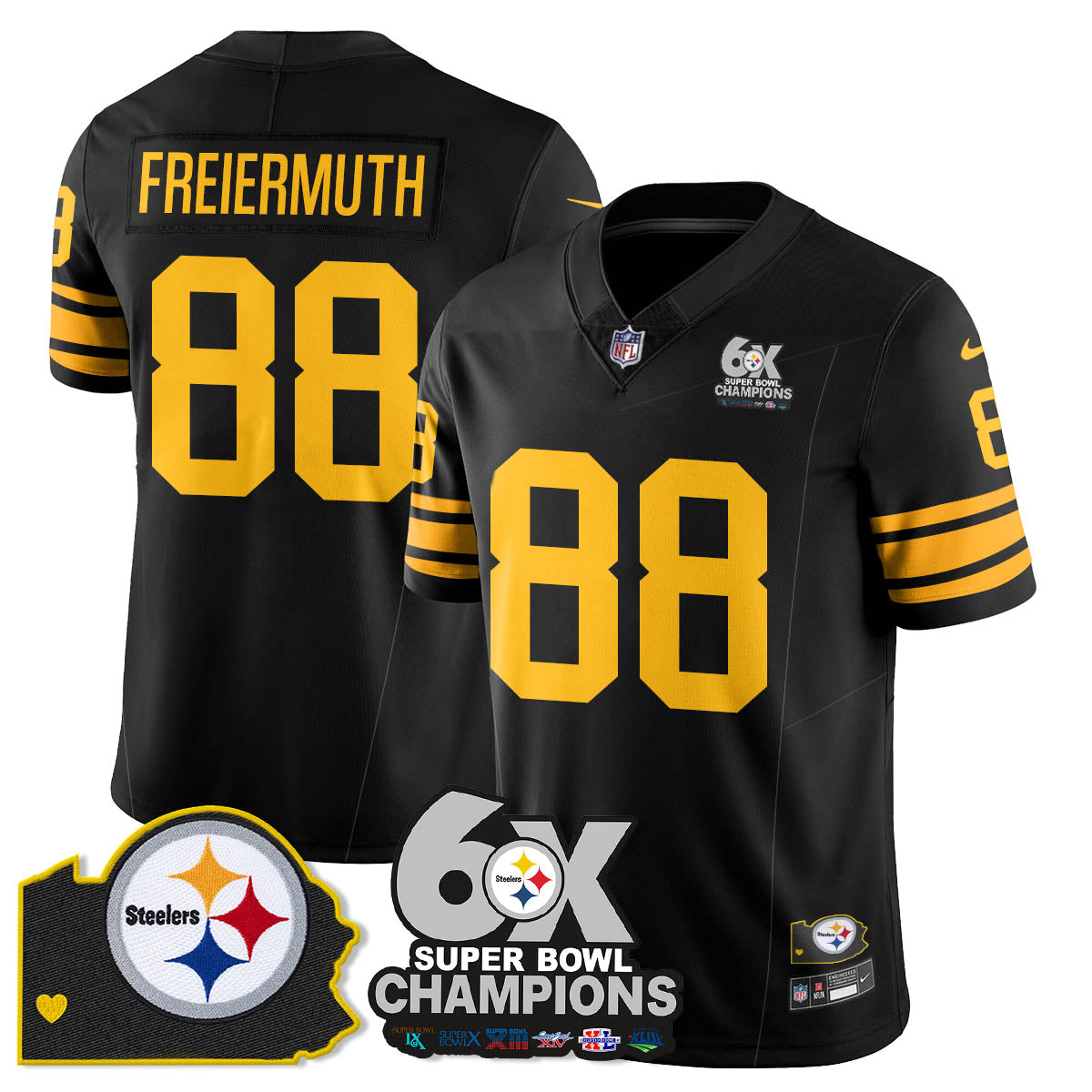 PIT 6-Time Champions Patch Vapor Limited Jersey - image 4