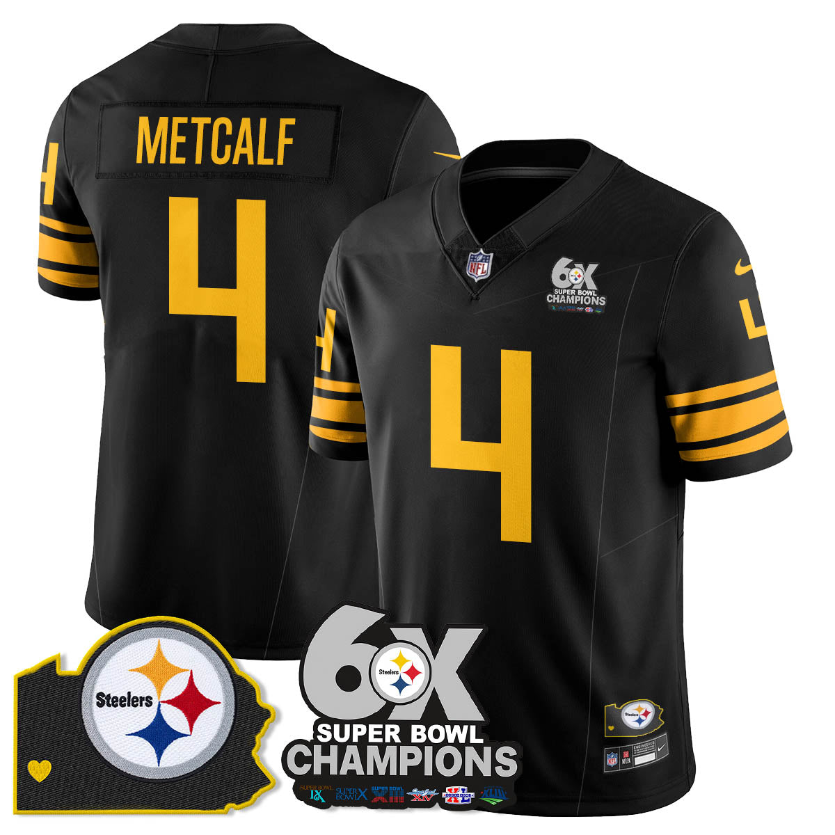 PIT 6-Time Champions Patch Vapor Limited Jersey - image 3