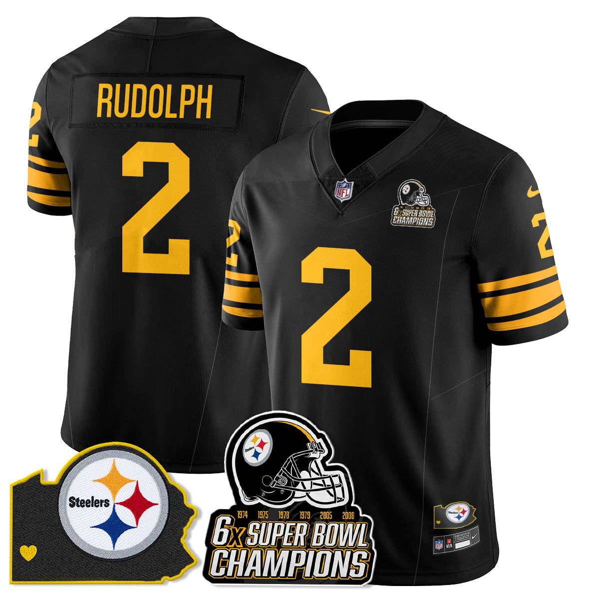 PIT 6-Time Champions Patch Vapor Limited Jersey - image 39