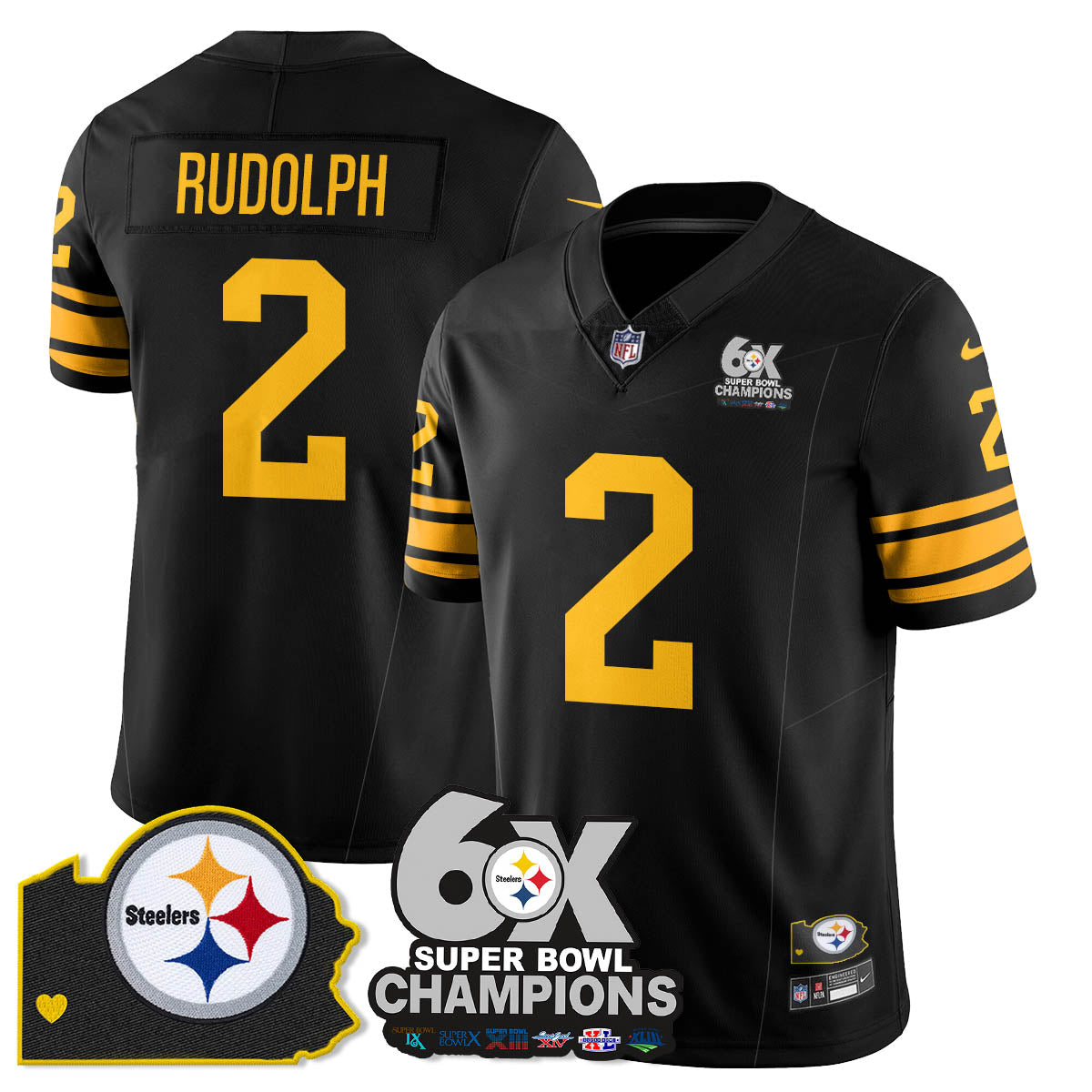 PIT 6-Time Champions Patch Vapor Limited Jersey - image 7
