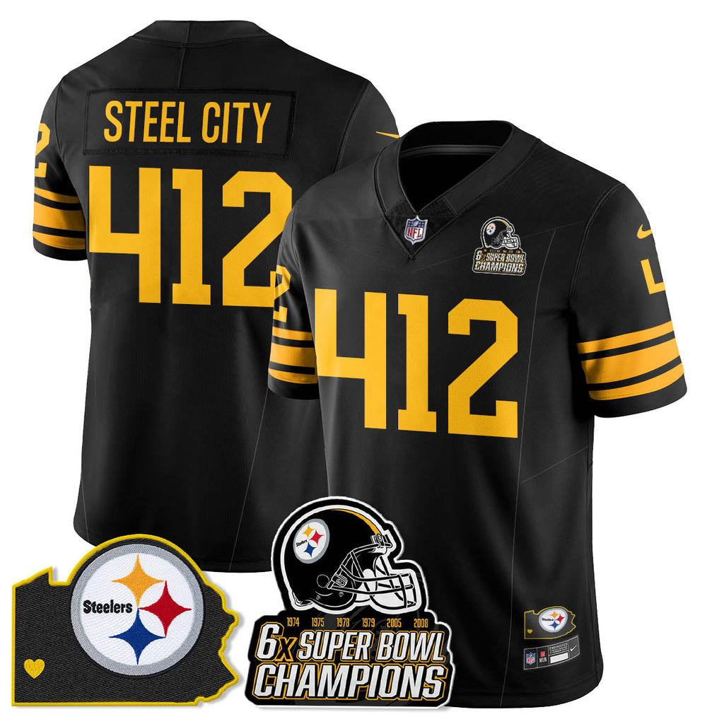 PIT 6-Time Champions Patch Vapor Limited Jersey - image 40