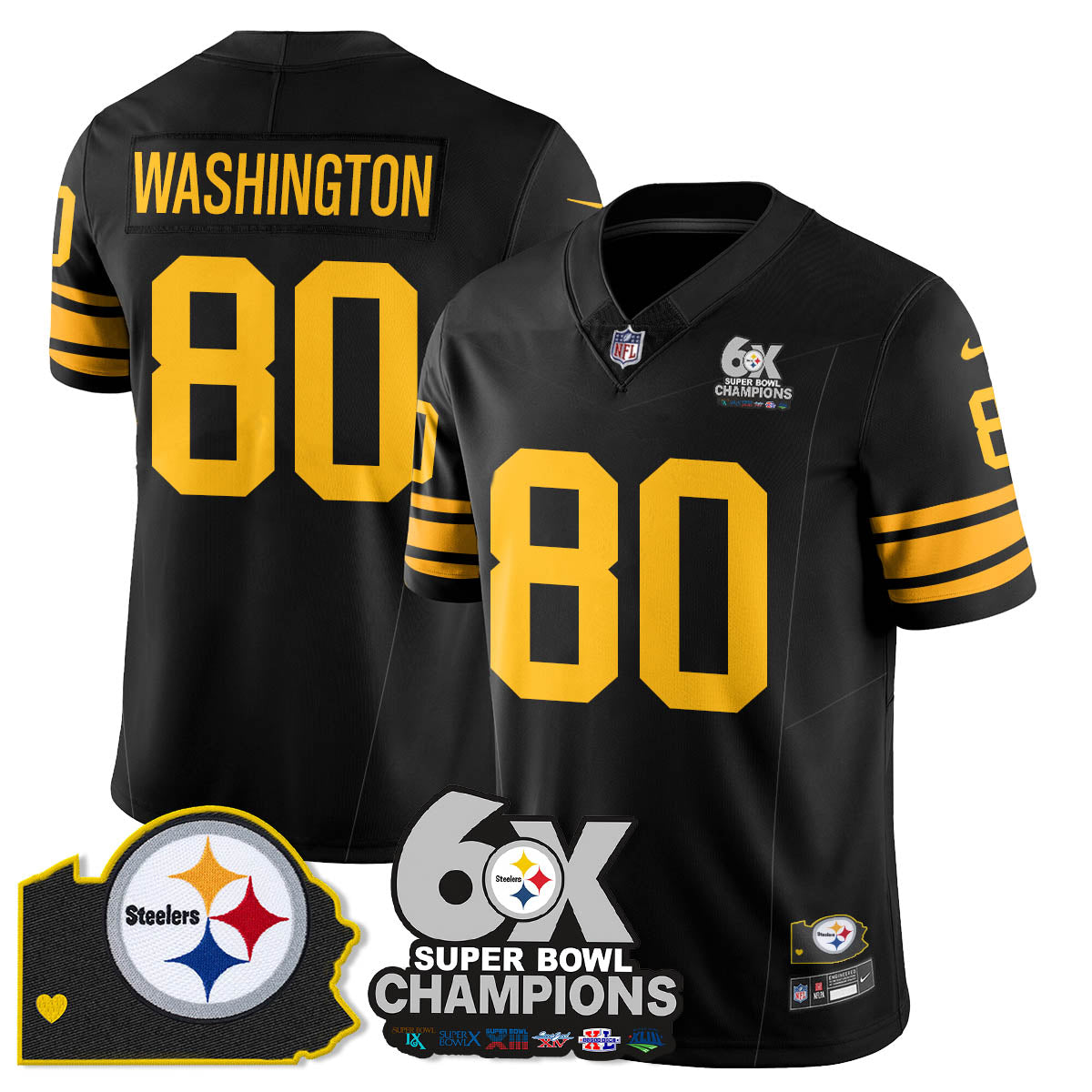 PIT 6-Time Champions Patch Vapor Limited Jersey - image 6