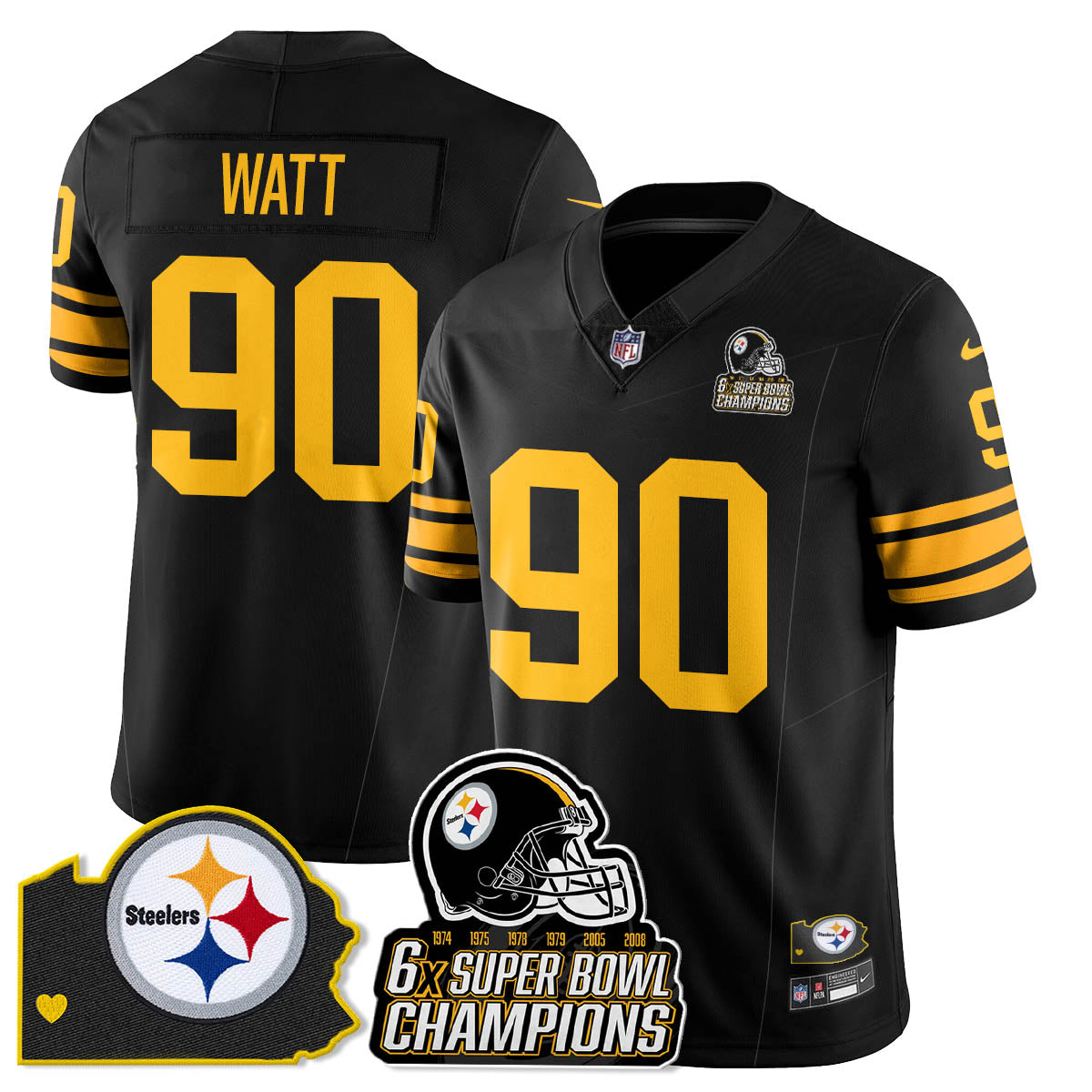 PIT 6-Time Champions Patch Vapor Limited Jersey - image 33