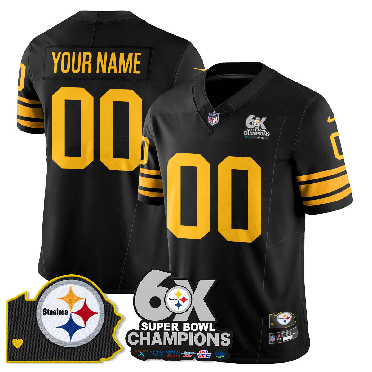 PIT 6-Time Champions Patch Vapor Limited Jersey - image 69