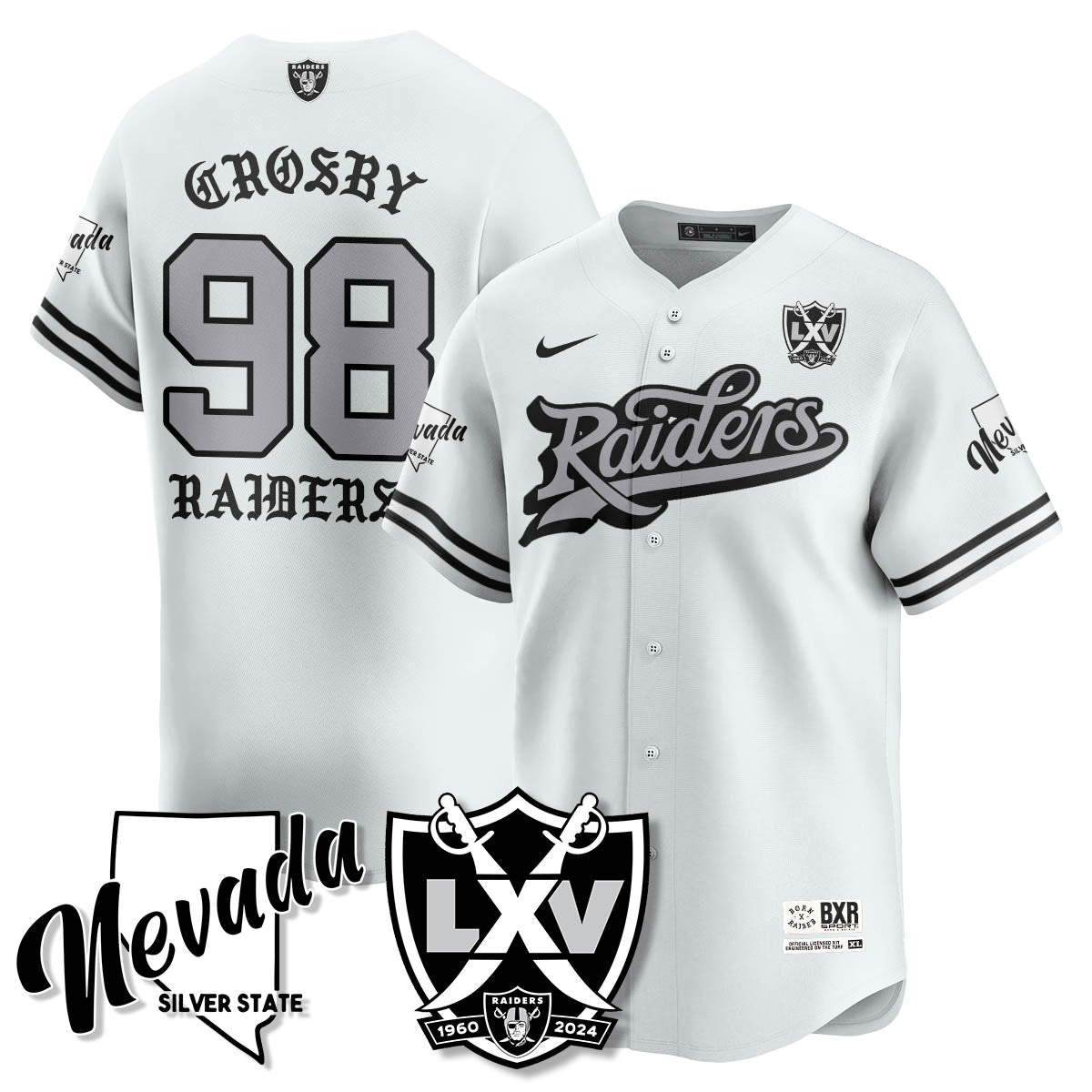 LVR Born x Raised Baseball Jersey - All Stitched - image 24
