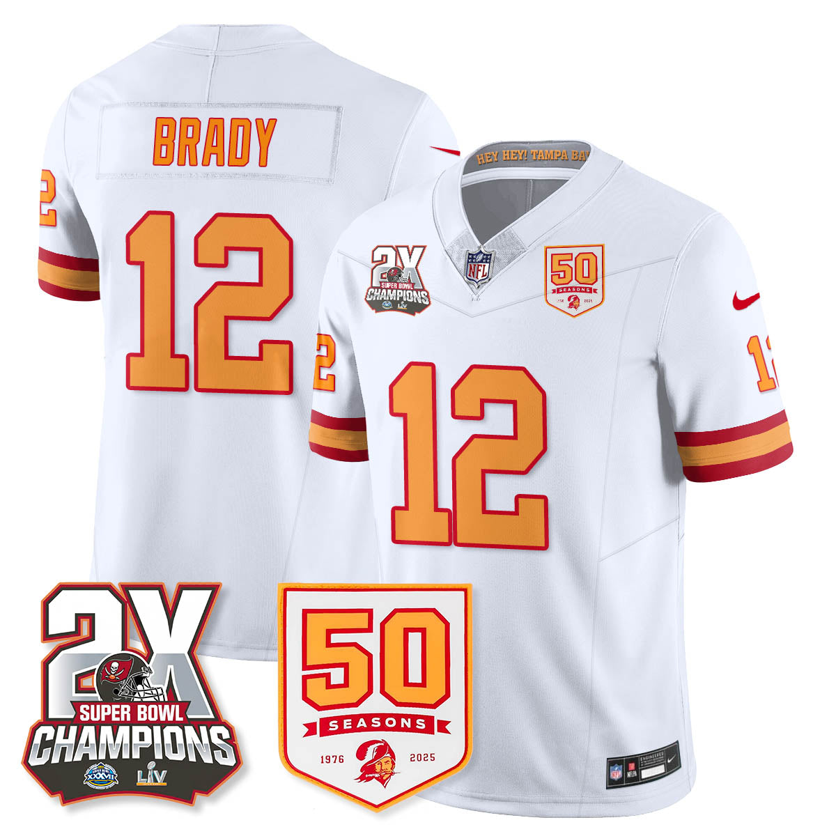 TB 2-Time Champions Patch Throwback Vapor Limited Jersey - image 25