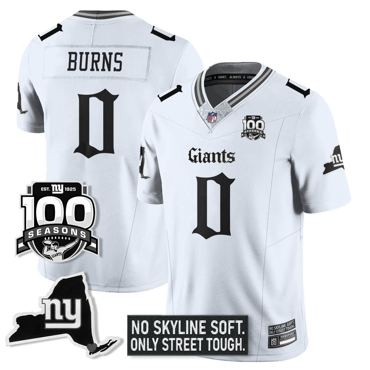 NYG 100th Seasons 'Gothic Gotham Edition' Vapor Limited Jersey - image 14