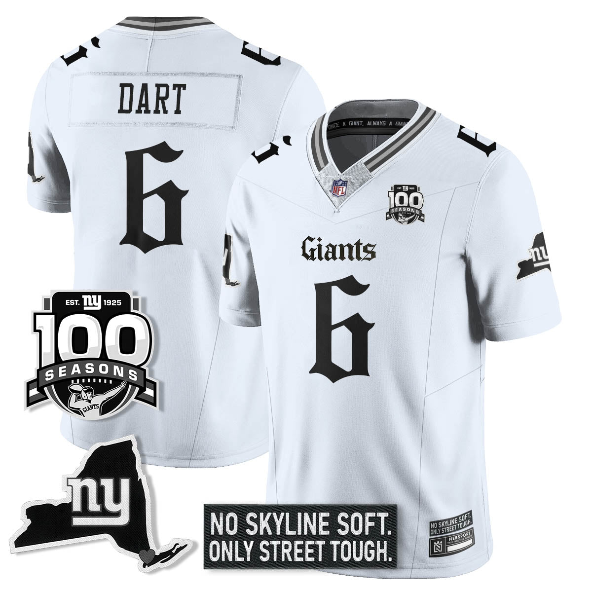 NYG 100th Seasons 'Gothic Gotham Edition' Vapor Limited Jersey - image 11