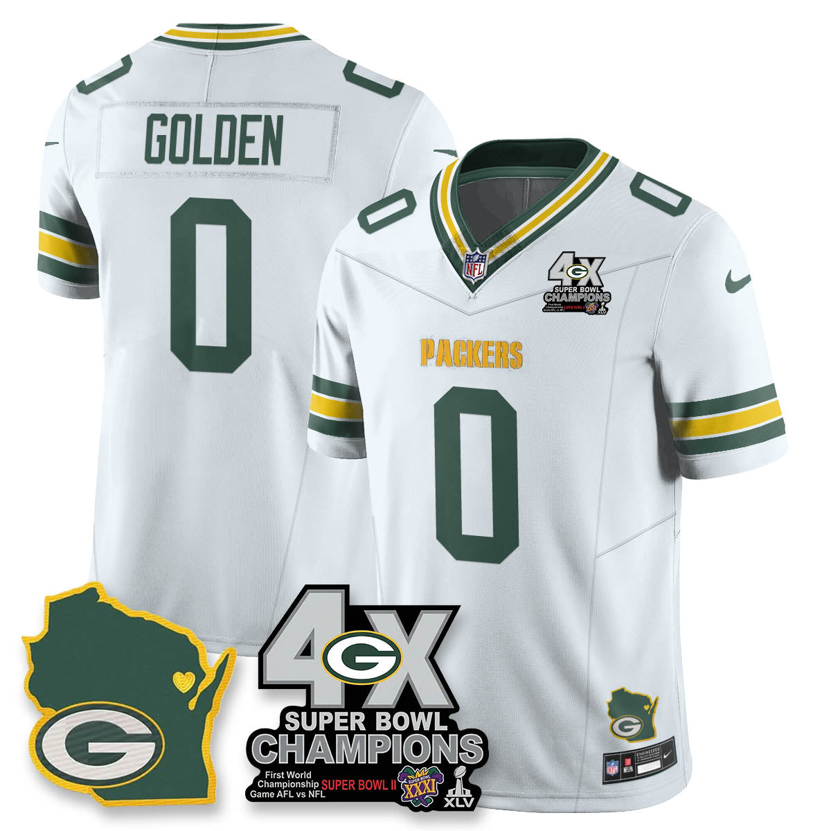 GB 4-Time Champions Patch Vapor Limited Jersey - image 33