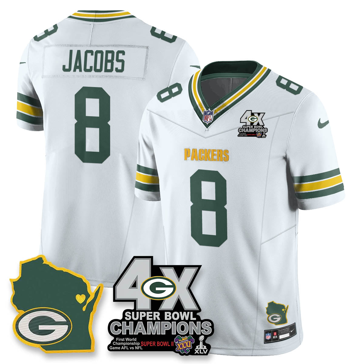 GB 4-Time Champions Patch Vapor Limited Jersey - image 31