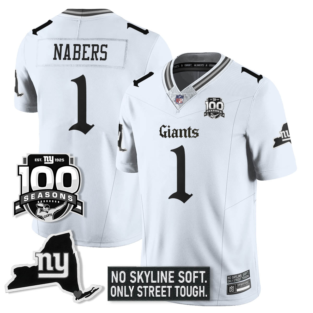 NYG 100th Seasons 'Gothic Gotham Edition' Vapor Limited Jersey - image 13