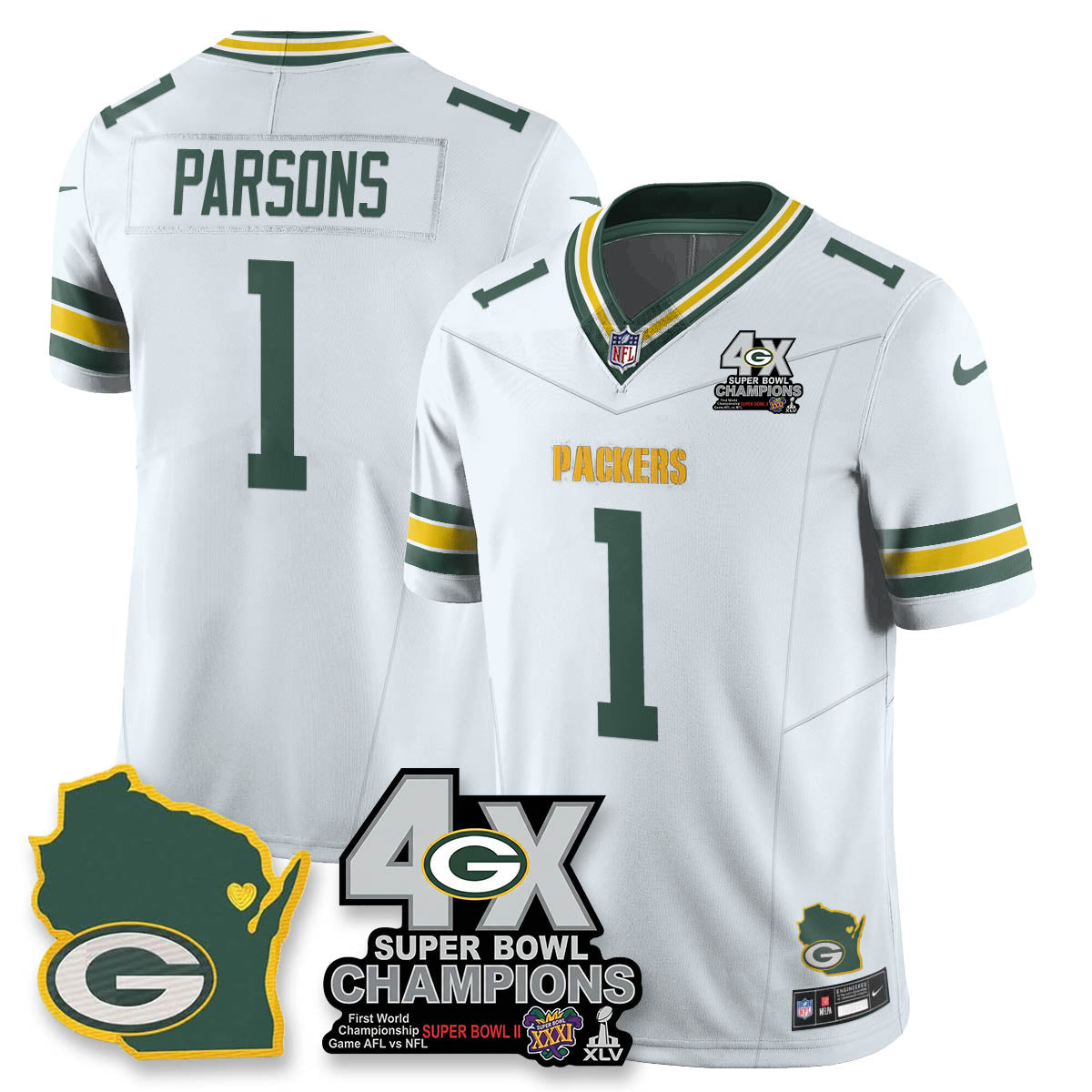 GB 4-Time Champions Patch Vapor Limited Jersey - image 30