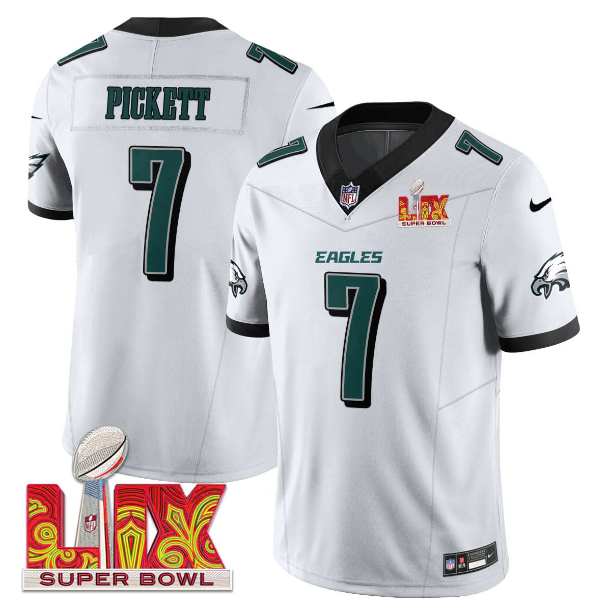 PE Super Bowl LIX Patch Vapor Limited Jersey - image 10