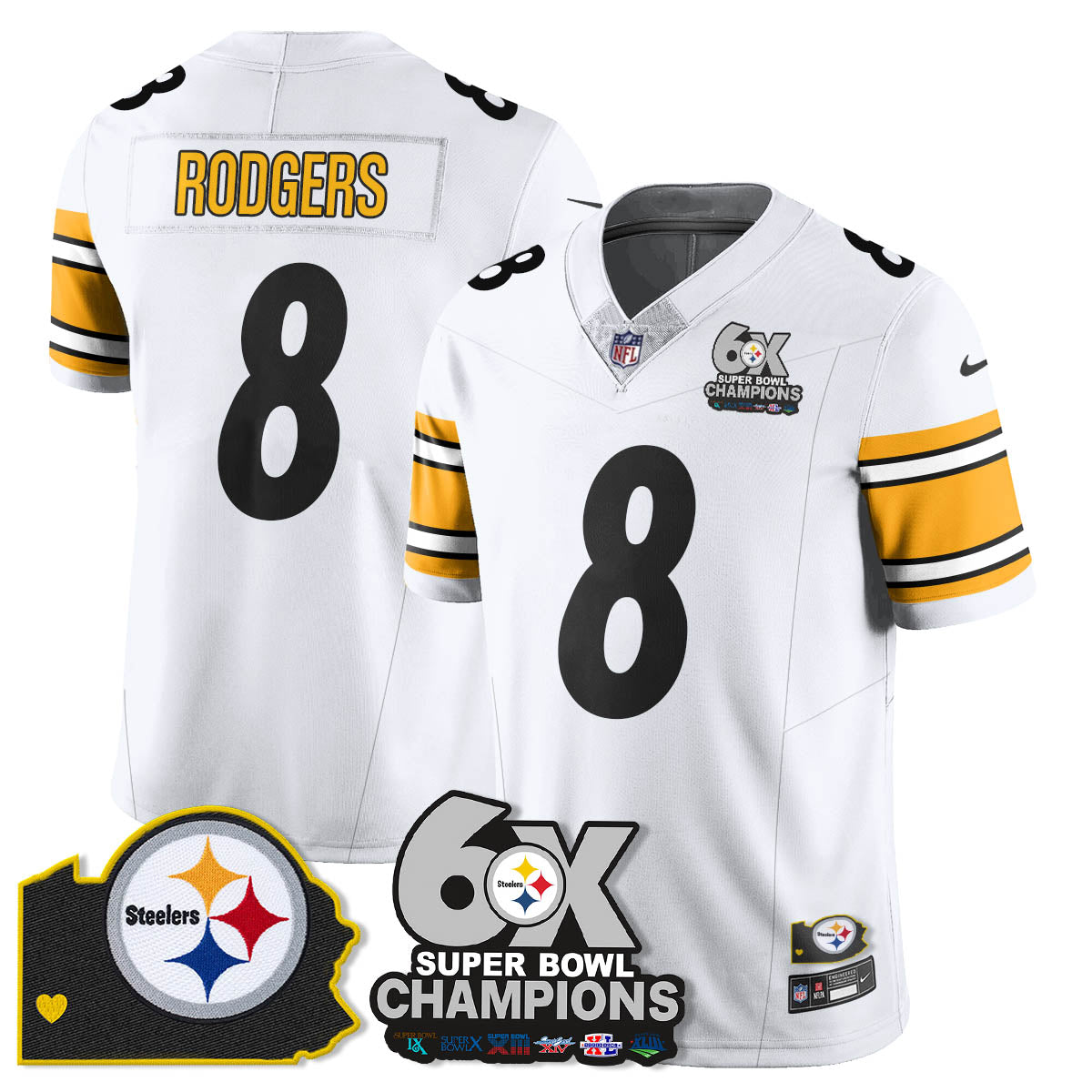 PIT 6-Time Champions Patch Vapor Limited Jersey - image 10