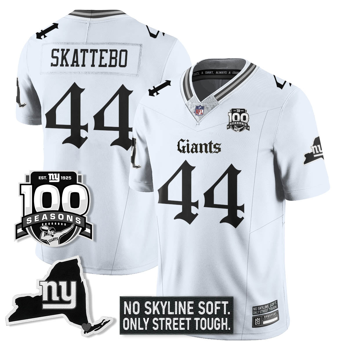 NYG 100th Seasons 'Gothic Gotham Edition' Vapor Limited Jersey - image 9