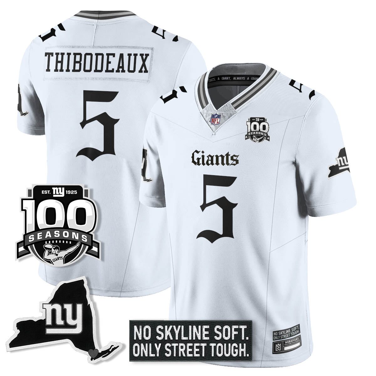 NYG 100th Seasons 'Gothic Gotham Edition' Vapor Limited Jersey - image 15