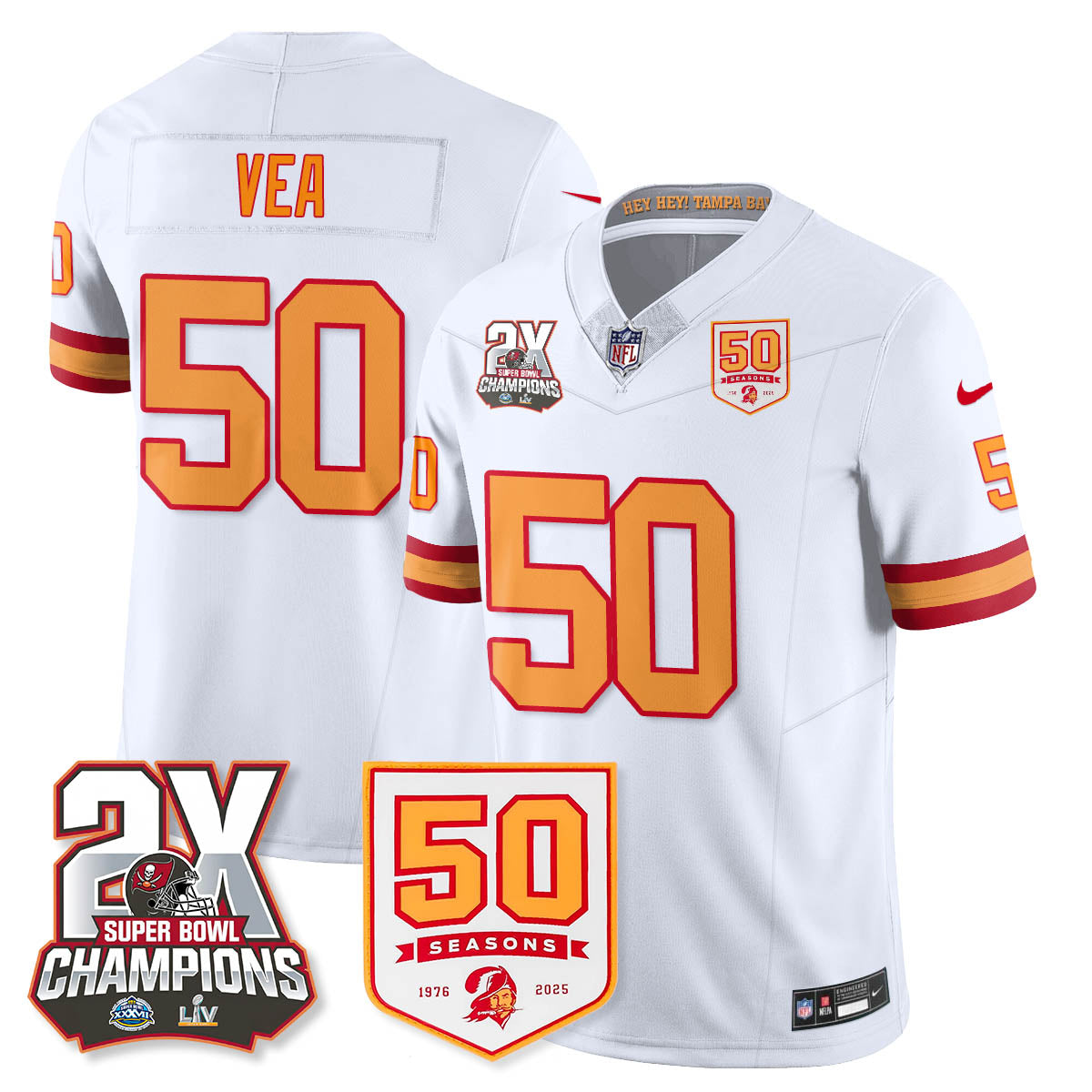 TB 2-Time Champions Patch Throwback Vapor Limited Jersey - image 27