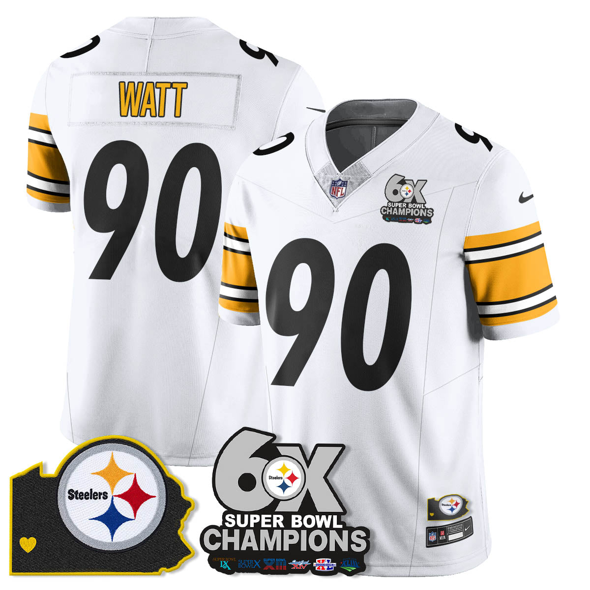 PIT 6-Time Champions Patch Vapor Limited Jersey - image 9