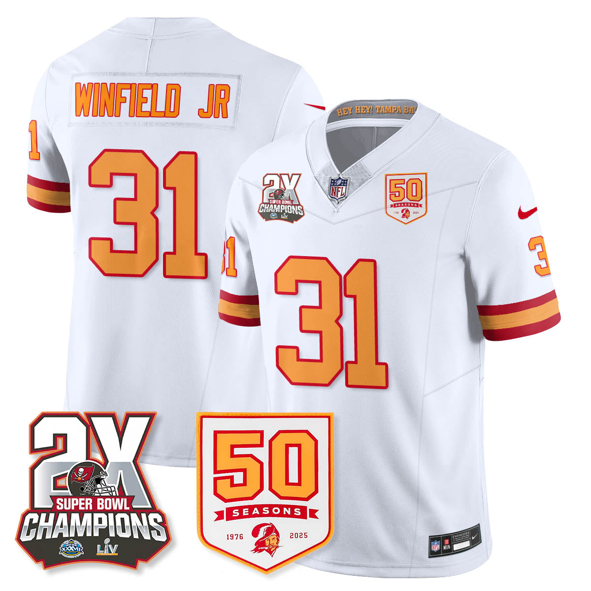 TB 2-Time Champions Patch Throwback Vapor Limited Jersey - image 23