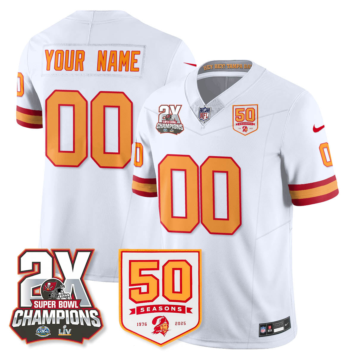 TB 2-Time Champions Patch Throwback Vapor Limited Jersey - image 36