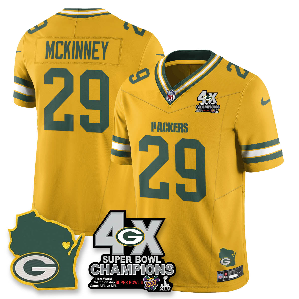 GB 4-Time Champions Patch Vapor Limited Jersey - image 39