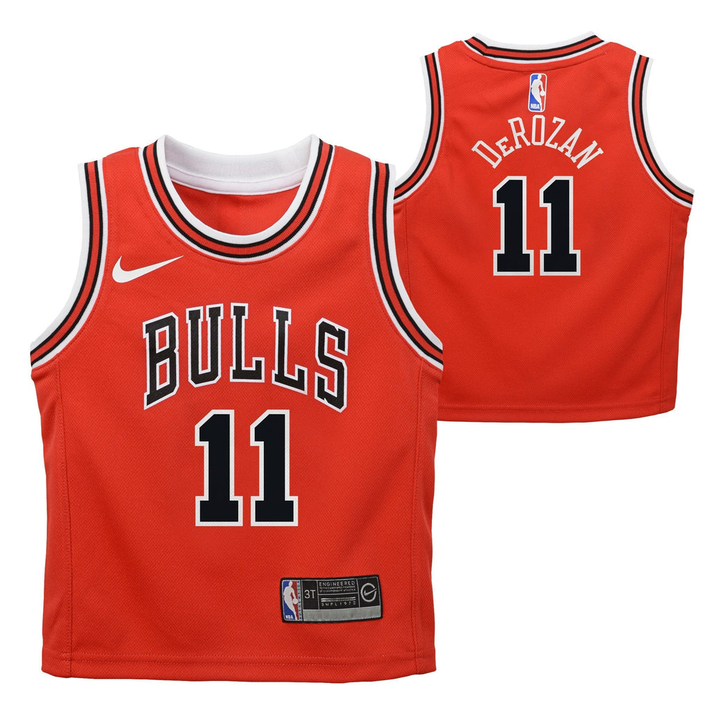 Preschool Chicago Bulls Demar Derozan Red Nike Swingman Icon Jersey - image 1